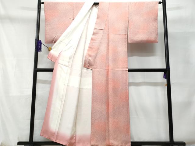 平和屋着物■上質な小紋 霞文 暈し染め 正絹 逸品 CABD1837fb