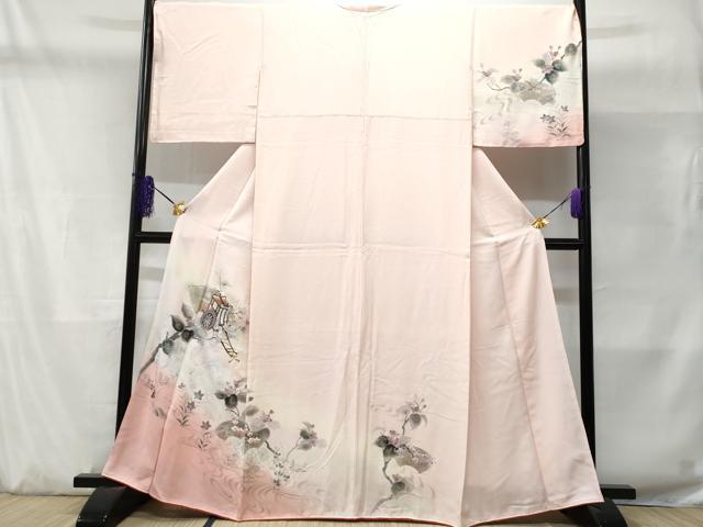 平和屋着物■訪問着 地紙御所車文 正絹 逸品 CABD1887fb