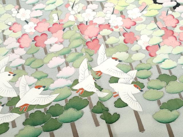 平和屋着物■豪華黒留袖 作家物 立波飛鳥文 正絹 逸品 CABD1927fb
