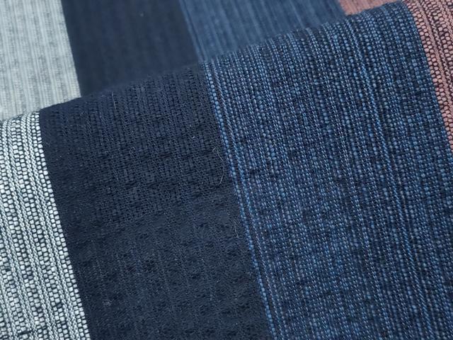平和屋着物∴夏物 阿波しじら織 浴衣 間道 綿 逸品 CABD2418ng
