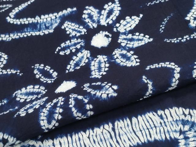 平和屋着物∴夏物 浴衣 有松鳴海絞り 流水舞花文 伊勢丹扱い 綿 逸品 CABD2423ng