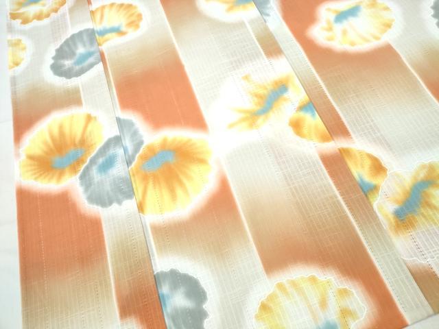 平和屋着物∴夏物 浴衣 舞花間道 綿 逸品 CABD2488ng