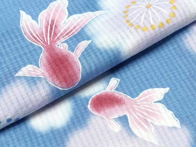 平和屋着物∴夏物 浴衣 切嵌牡丹梅花文 綿 逸品 CABD2537ng