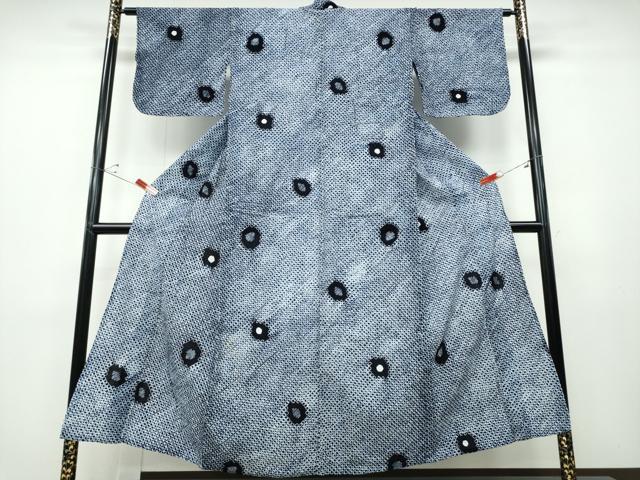 平和屋着物∴夏物 浴衣 有松鳴海絞り 吉祥丸文 綿 逸品 CABD2563ng