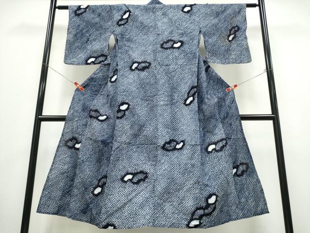 平和屋着物∴夏物 浴衣 有松鳴海絞り 地紙重ね文 綿 逸品 CABD2642ng