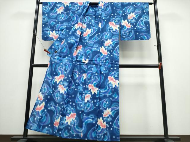 平和屋着物∴夏物 ファッションブランド hiromichi nakano ヒロミチナカノ 浴衣 金魚 日本製 綿 逸品 CABD2732ng