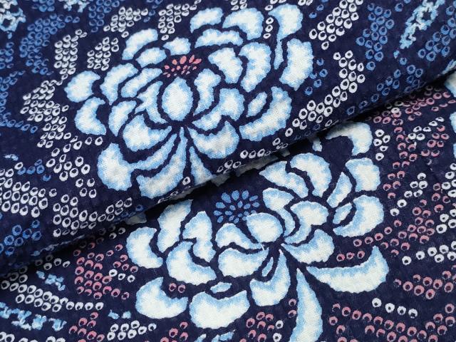 平和屋着物∴夏物 浴衣 乱菊 リップル生地 綿 逸品 CABD2771ng