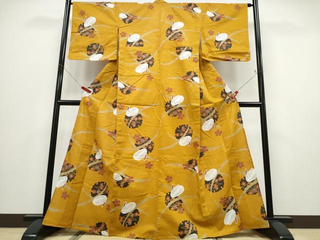 平和屋着物∴夏物 浴衣 雪芝雪輪花兎 日本製 綿 逸品 CABD2781ng