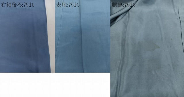 平和屋着物■男性 長襦袢 袷 流水枝梅文 暈し染め 正絹 逸品 CABD2866xi