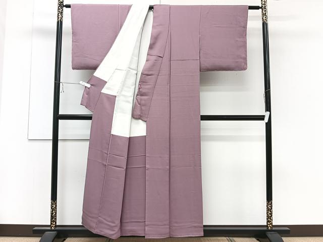 平和屋着物■上質な色無地 浅蘇芳色 正絹 逸品 未使用 CABD2895xi