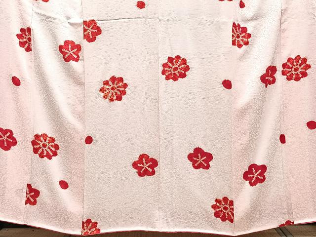 平和屋着物■訪問着 絞り 花唐草文 正絹 逸品 CABD3101xi