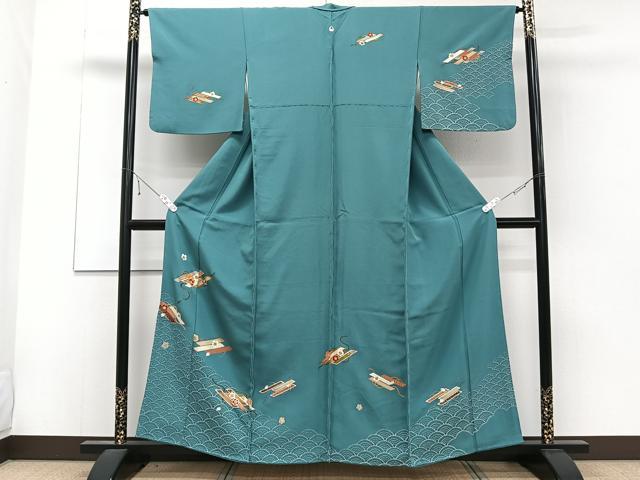 平和屋着物■訪問着 花筏 金彩 正絹 逸品 CABD3108xi