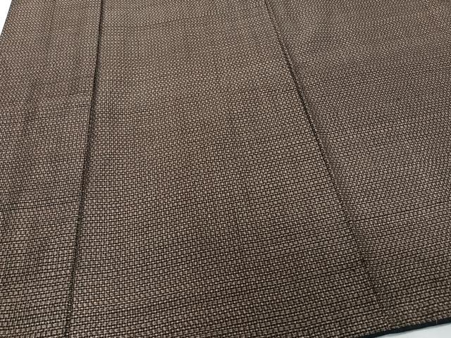 平和屋着物■男性 本場大島紬 アンサンブル 格子文 正絹 逸品 CABD3111xi
