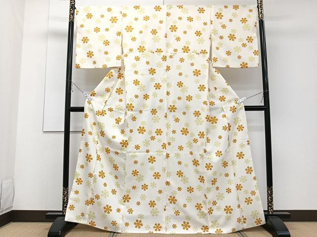 平和屋着物■小紋 舞花文 洗える着物 CABD3125xi