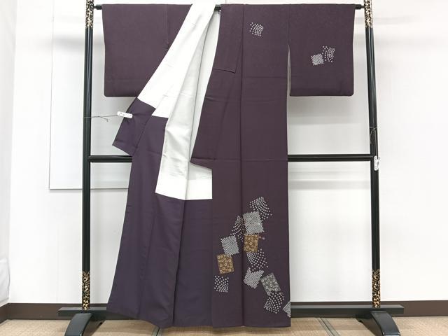 平和屋着物■訪問着 絞り 刺繍 破れ地紙花文 金銀彩 正絹 逸品 CABD3186xi