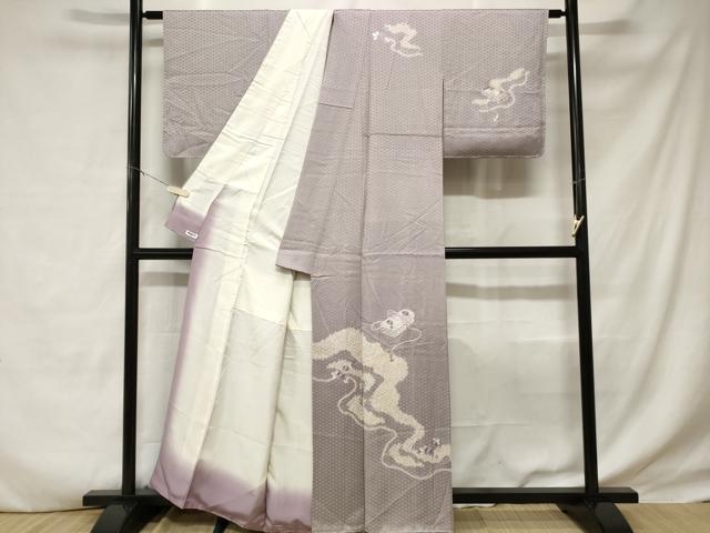 平和屋着物■訪問着 刺繍 絞り 文箱草花文 正絹 逸品 CABD3405ev