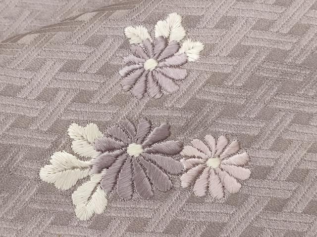 平和屋着物■訪問着 刺繍 絞り 文箱草花文 正絹 逸品 CABD3405ev