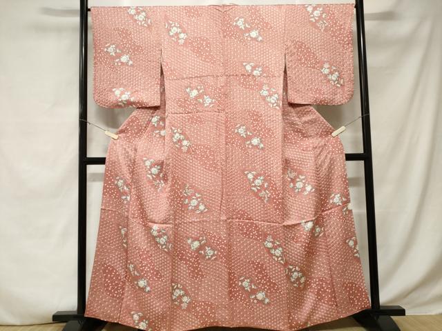 平和屋着物■上質な小紋 絞り 辻が花 正絹 逸品 CABD3430ev