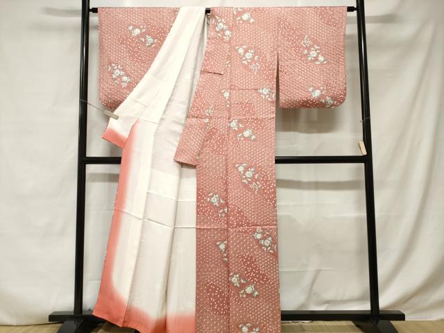 平和屋着物■上質な小紋 絞り 辻が花 正絹 逸品 CABD3430ev
