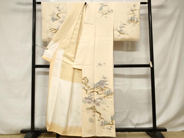 平和屋着物■上質な小紋 松竹梅 御所解文 正絹 逸品 CABD3478ev