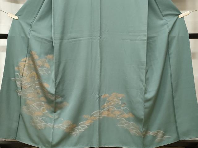 平和屋着物■訪問着 鼓 扇面花文 金彩 正絹 逸品 CABD3480ev