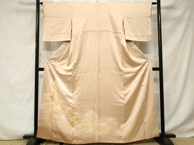平和屋着物■訪問着 地紋起こし 樹林地紋 暈し染め 正絹 逸品 CABD3484ev