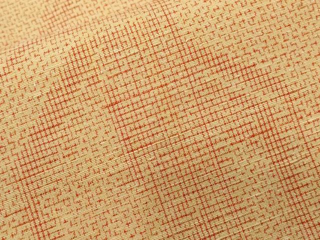 平和屋着物■上質な紬 幾何学文様 正絹 逸品 CABD3816ev