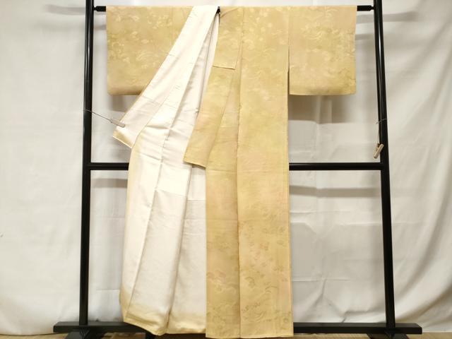 平和屋着物■上質な小紋 風景地紋 霞文 暈し染め 正絹 逸品 CABD3861ev