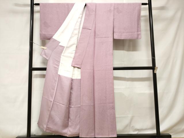 平和屋着物■江戸小紋 菱重ね文 寄せ小紋柄 正絹 逸品 CABD3910ev