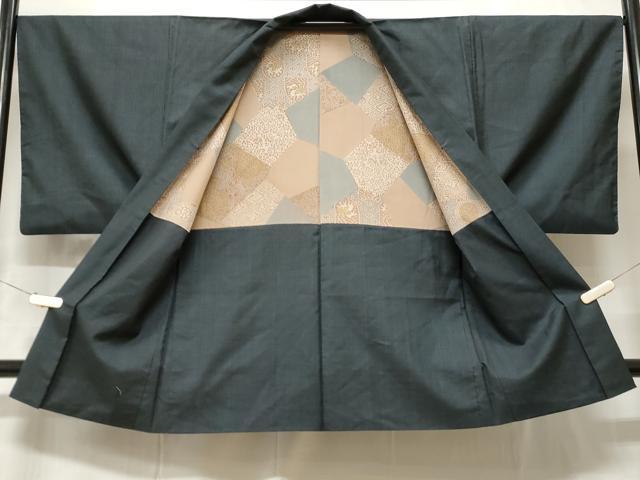 平和屋着物■男性 本場大島紬 アンサンブル 亀甲文様 総詰め 正絹 逸品 CABD3918ev