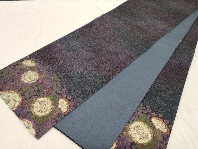 平和屋着物●六通柄袋帯 紬地 絞り 辻が花 正絹 逸品 CABD4072dy