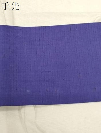 平和屋着物●九寸名古屋帯 ぜんまい紬 型染め 更紗花間道 正絹 逸品 未使用 CABD4096dy