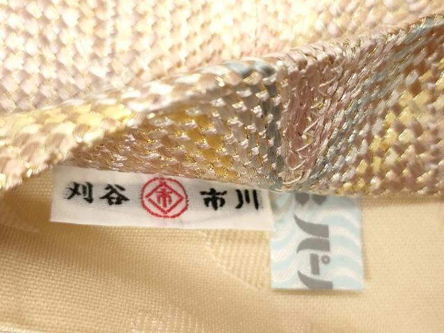 平和屋着物●全通柄袋帯 組織 縞 正絹 逸品 未使用 CABD4268dy
