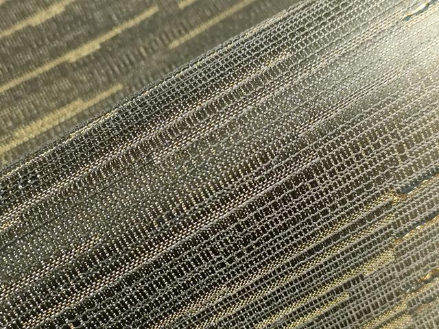 平和屋着物▽全通柄袋帯 スリーシーズン 春夏秋 横段霞文 金糸 正絹 逸品 CABD4271dy