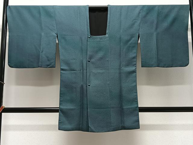 平和屋着物∞道行コート リバーシブル 霞文 暈し染め 正絹 逸品 CABD4418ua