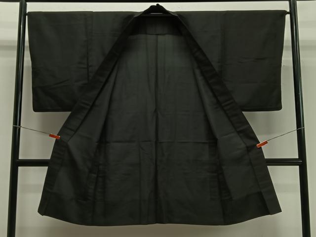 平和屋着物∞男性 長羽織 蝋色 正絹 逸品 CABD4421ua