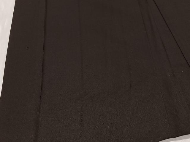 平和屋着物∞男性 長羽織 お召地 赤墨色 正絹 逸品 CABD4425ua