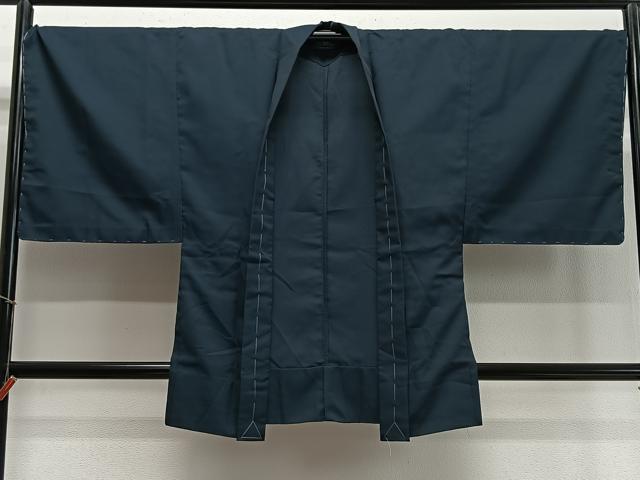 平和屋着物∞男性 羽織 お召地 鹿の子文 正絹 逸品 未使用 CABD4426ua