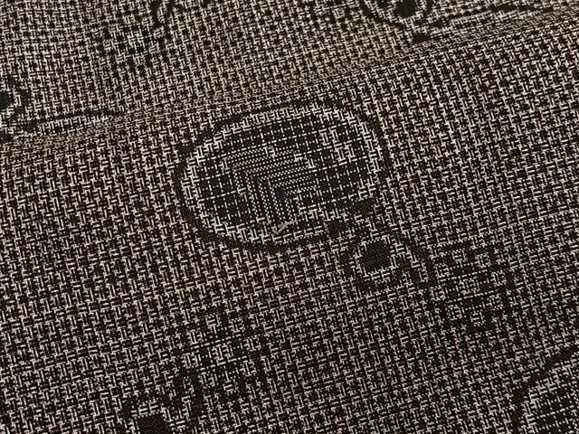 平和屋着物∞羽織 本場大島紬 割り込み絣 草花文 羽織紐付き 正絹 逸品 CABD4436ua