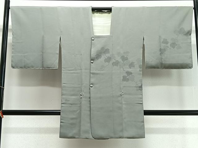 平和屋着物∞道行コート 蔦の葉文 ロング丈 正絹 逸品 未使用 CABD4540ua