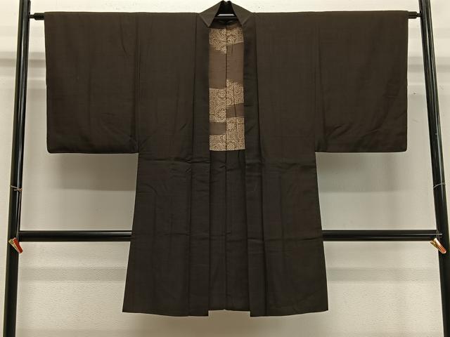 平和屋着物∞男性 長羽織 霞文 正絹 逸品 CABD4546ua