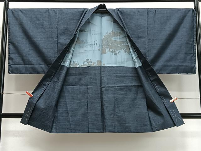 平和屋着物∞男性 羽織 紬地 霞文 正絹 逸品 未使用 CABD4661ua