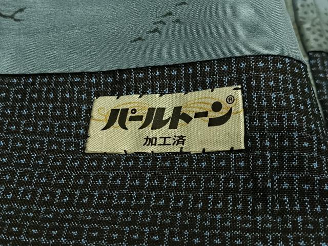 平和屋着物∞男性 羽織 紬地 霞文 正絹 逸品 未使用 CABD4661ua