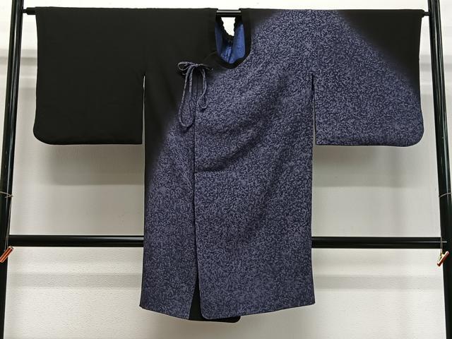 平和屋着物∞コート作家 三本賢 道中着 霞文 ロング丈 正絹 逸品 CABD4714ua