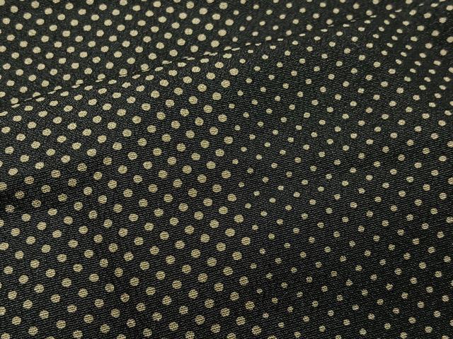 平和屋着物∞道中着 丸文 黒地 ロング丈 正絹 逸品 CABD4722ua