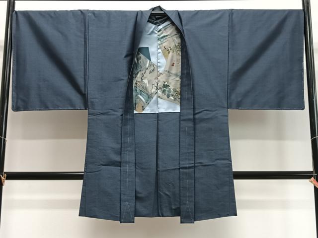 平和屋着物∞男性 長羽織 本場大島紬 80亀甲 総詰め 正絹 逸品 未使用 CABD4763ua