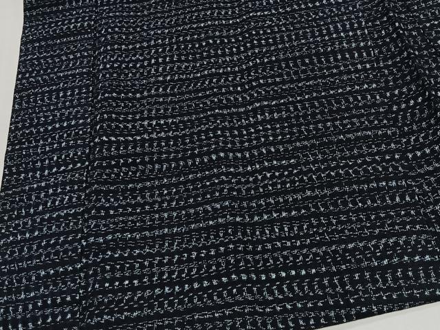 平和屋着物∞男性 紬地 横段文 綿 逸品 CABD4782ua