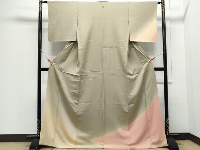 平和屋着物▼訪問着 霞文 暈し染め ロング丈 正絹 逸品 CABD5277th