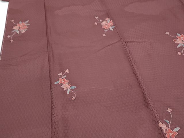 平和屋着物■上質な小紋 草花文 正絹 逸品 CABD5432th