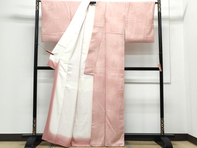 平和屋着物■上質な小紋 松葉地紋 暈し染め 正絹 逸品 CABD5457th